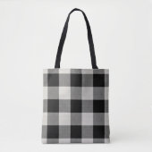 Tote Bag Chèque de buffle noir | Ferme moderne (Devant)