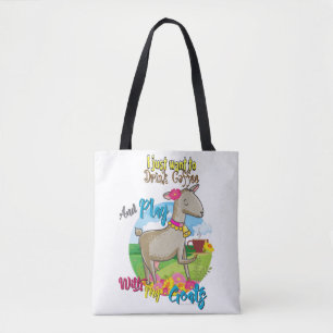 Tote Bag CHÈQUE Je veux juste boire du café jouer avec de