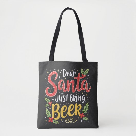 Tote Bag Cher Père Noël, Apportez Juste La Clause Du Père N (Devant)
