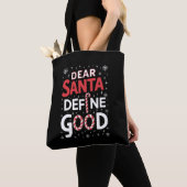 Tote Bag Cher Père Noël Définir les fêtes de Noël (De près)
