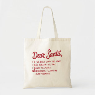 Tote Bag Cher Père Noël - Design de Noël