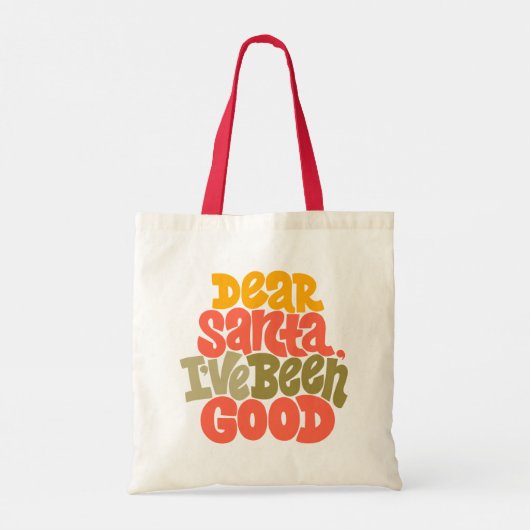Tote Bag Cher Père Noël, j'ai été bon design (Dos)