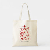 Tote Bag Cher Père Noël, Laissez-moi vous expliquer les let (Dos)