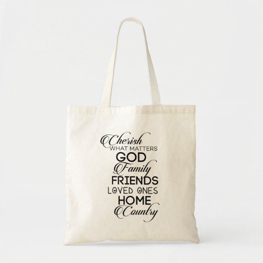 Tote Bag Chercher ce qui compte (Devant)