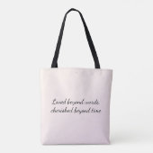 Tote Bag Cherished Paw Print Companion (Dos)