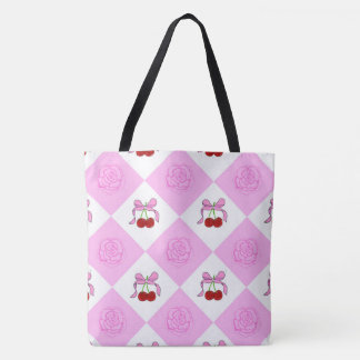 Tote Bag Cherry and rose