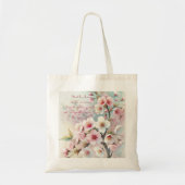 Tote Bag Cherry Blossom & Citation (Devant)