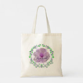 Tote Bag Cherry Blossom Green et Lilac (Dos)