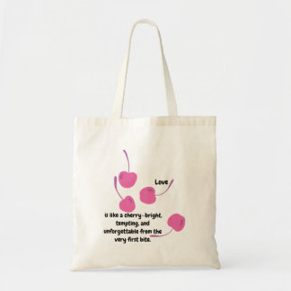 Tote Bag Cherry Love – Pop Art Cherries - Valentine’s Day