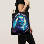 Tote Bag Cheshire Chat Je ne suis pas fou (De près)