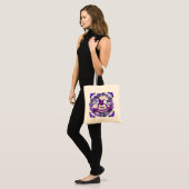 Tote Bag Cheval à bascule de Violets (Devant (modèle))