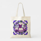 Tote Bag Cheval à bascule de Violets (Dos)