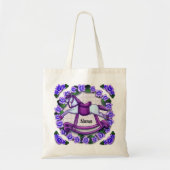 Tote Bag Cheval à bascule de Violets (Devant)