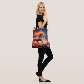 Tote Bag Cheval à crinière de feu (Sur le modèle)