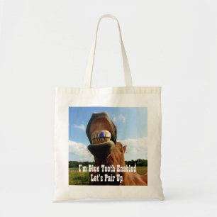 Tote Bag Cheval à dents bleues