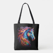 Tote Bag Cheval arc-en-ciel (Dos)