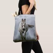 Tote Bag Cheval blanc galopant (De près)