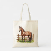 Tote Bag Cheval Bow rose (Dos)
