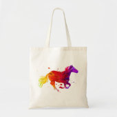 Tote Bag Cheval coloré (Devant)