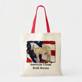 Tote Bag Cheval crème Fourre-tout de drapeau