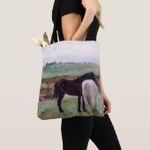 Tote Bag Cheval dans une prairie, Edgar Degas (De près)