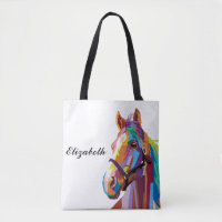Cheval d'art pop coloré personnalisé