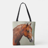 Tote Bag Cheval de châtaignes Morgan (Dos)