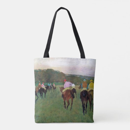 Tote Bag Cheval de course de Longchamp, Edgar Degas (Dos)