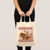 Tote Bag Cheval de course et Jockey (Devant (produit))