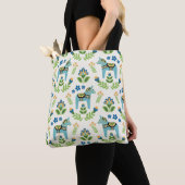 Tote Bag Cheval de Dala suédois Turquoise (De près)