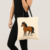 Tote Bag Cheval de Dessin Animé (Devant (produit))