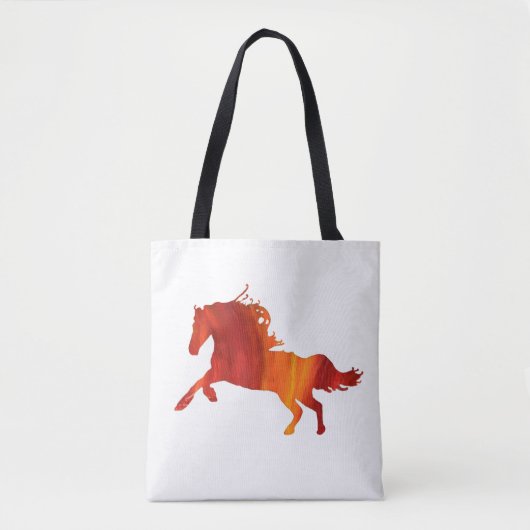Tote Bag Cheval de flamme Fourre-tout (Devant)