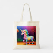 Tote Bag Cheval de licorne blanche-37474 (Dos)