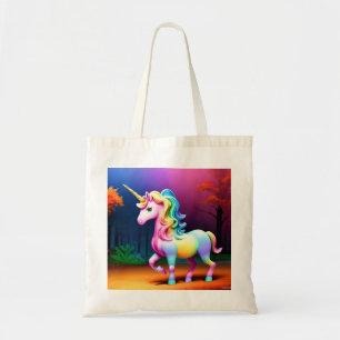 Tote Bag Cheval de licorne blanche-37474