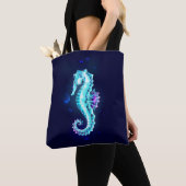 Tote Bag Cheval de mer de glace cristal sur Arrière - plan (De près)