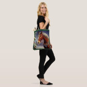 Tote Bag Cheval de Noël 1 (Sur le modèle)