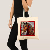 Tote Bag Cheval de Noël 2 (Devant (produit))