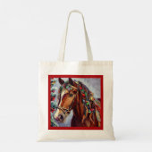 Tote Bag Cheval de Noël 2 (Dos)