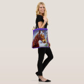 Tote Bag Cheval de Noël 3 (Sur le modèle)