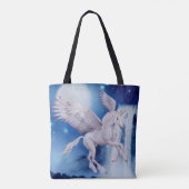 Tote Bag Cheval d'Imaginaire à cascade de Unicorn volant (Dos)