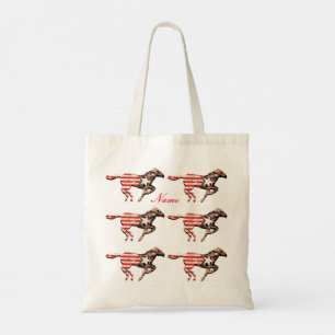 Tote Bag Cheval du drapeau américain qui court Thunder_Cove