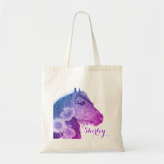 Tote Bag Cheval d'une autre couleur (Devant)