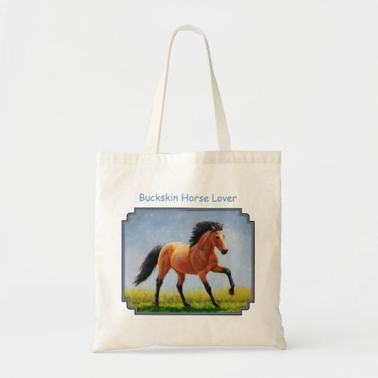 Tote Bag Cheval en peau de boule sauvage (Devant)