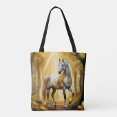 Tote Bag Cheval enchanté dans la forêt dorée (Dos)