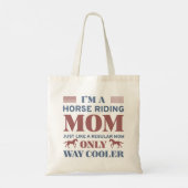 Tote Bag Cheval équitation maman (Dos)