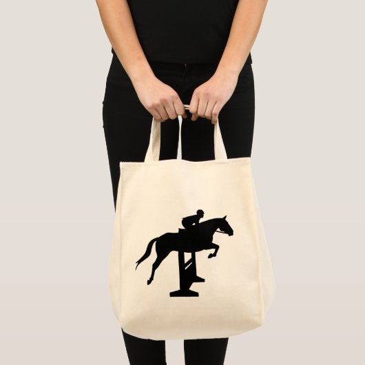 Tote Bag Cheval et cavalier de pullover de chasseur (Devant (produit))