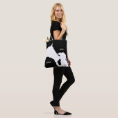 Tote Bag Cheval et fille baiser Cowgirl nom occidental (Sur le modèle)