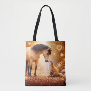 Tote Bag Cheval et Renard Fantastique