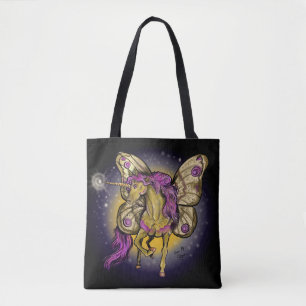 Tote Bag Cheval Fairy Jaune Empereur Moth