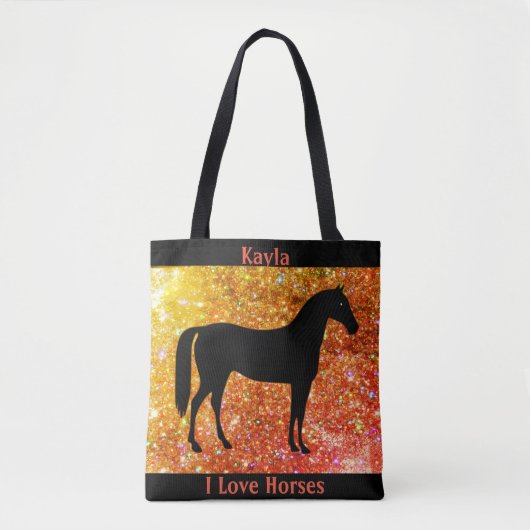 Tote Bag Cheval fille (Devant)